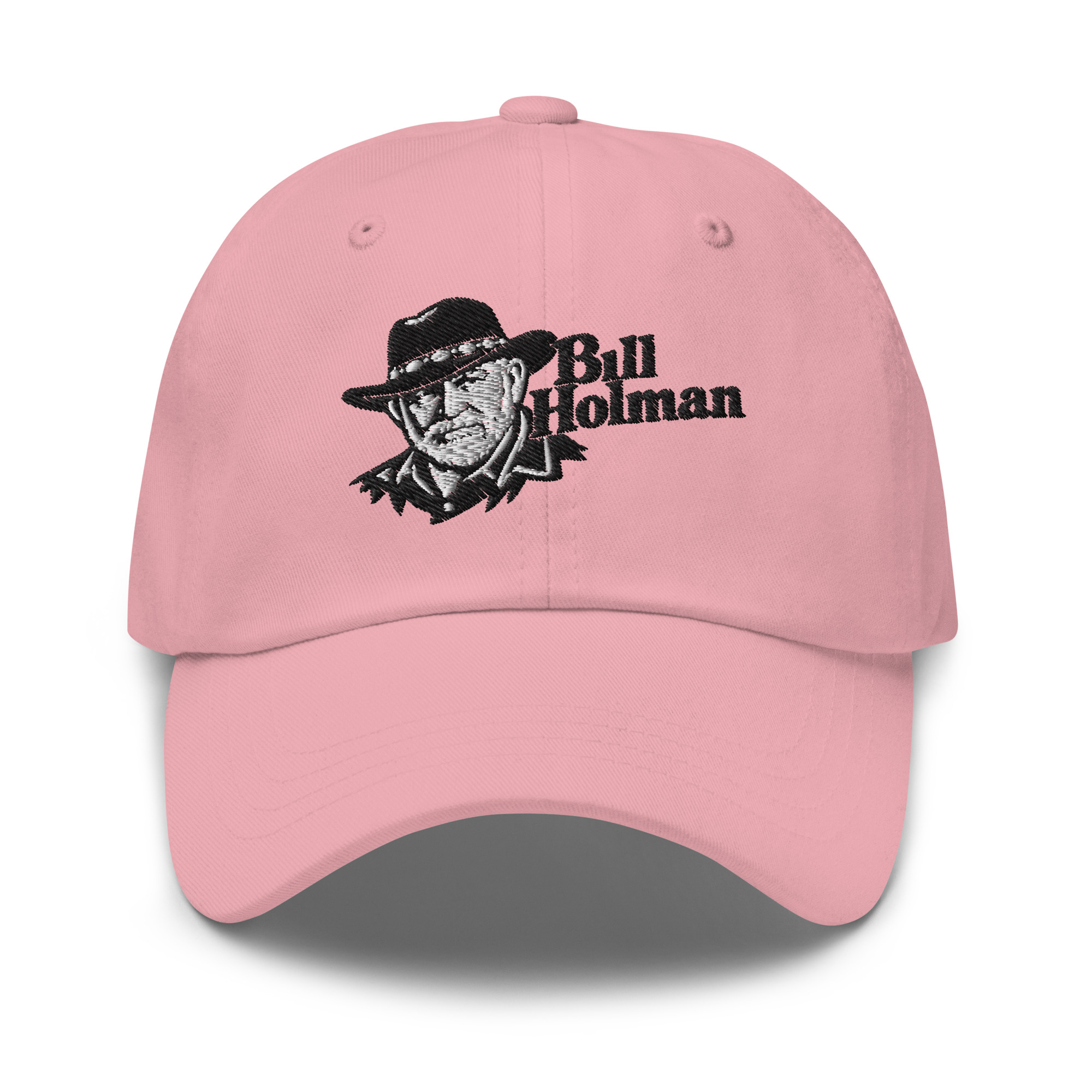 Bill Holman Music logo on a pink ball cap